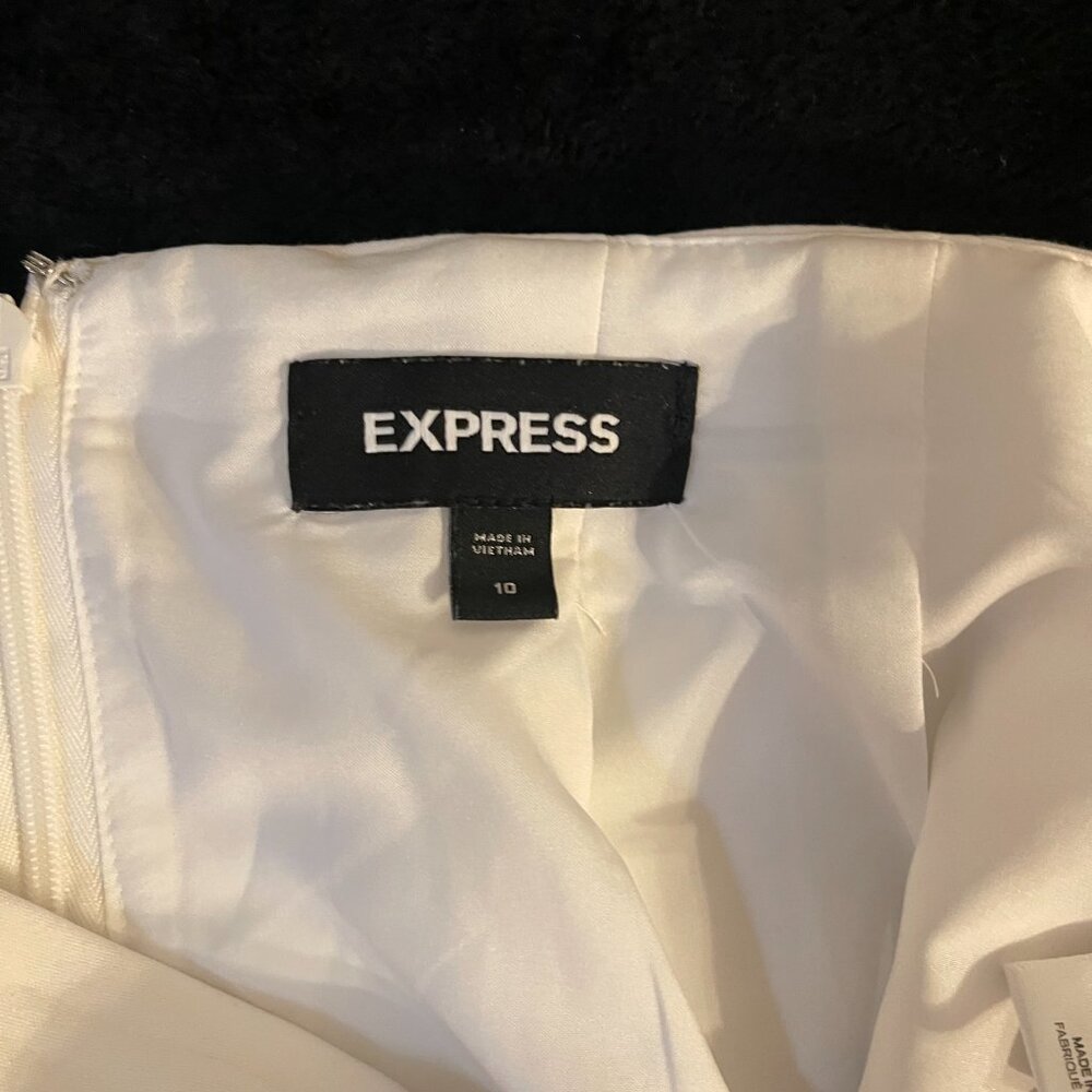 Express White Pencil Skirt Size 10 Career Office - Picture 4 of 6